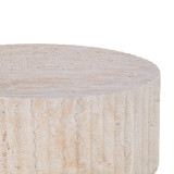 Tavolinë kafeje Binero pakoworld MGO me pamje travertini D106x45cm