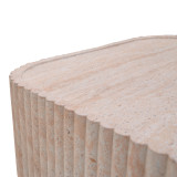 Tavolinë kafeje Doric pakoworld MGO me pamje travertini 80x80x38cm