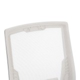 Karrige zyre Penza pakoworld e bardhë - rrjetë gri 48x58x92-102cm