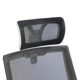 Karrige zyre Plymot pakoworld e bardhë-rrjetë e zezë 48x58x112-122cm