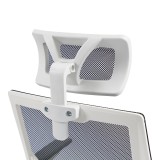 Karrige zyre Plymot pakoworld e bardhë-rrjetë e zezë 48x58x112-122cm