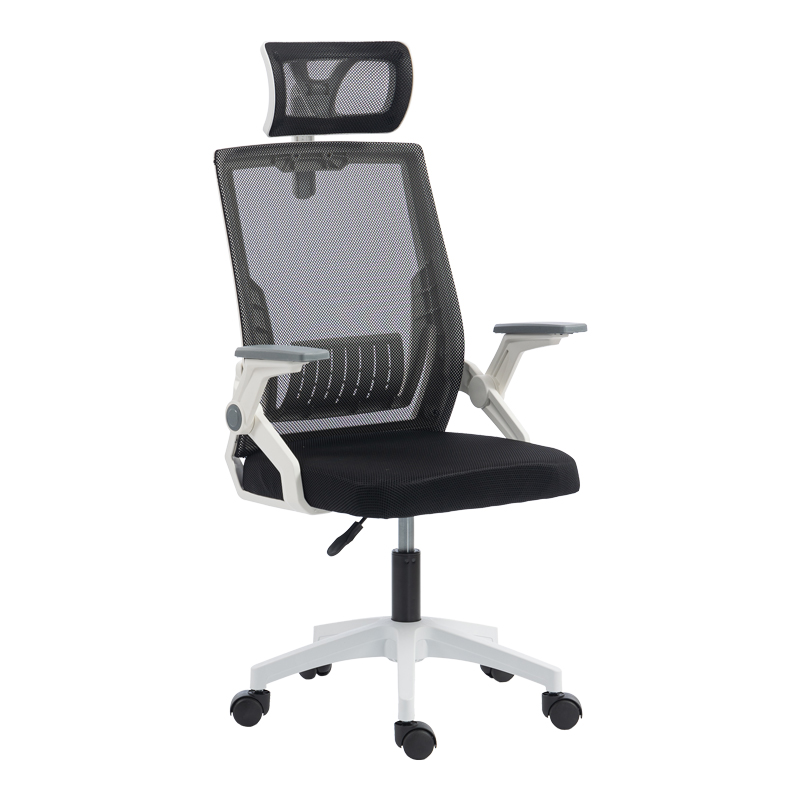 Karrige zyre Plymot pakoworld e bardhë-rrjetë e zezë 48x58x112-122cm