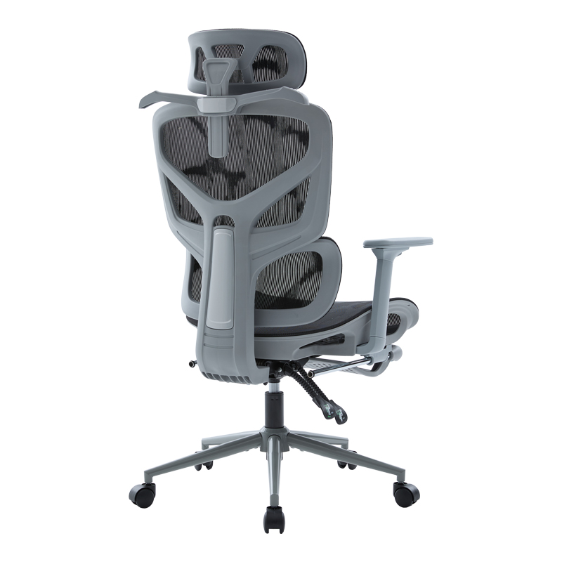 Karrige zyre ekzekutive Vigo pakoworld gri, rrjetë e zezë 52x70x118-124cm