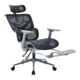 Karrige zyre ekzekutive Vigo pakoworld gri, rrjetë e zezë 52x70x118-124cm