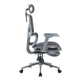 Karrige zyre ekzekutive Vigo pakoworld gri, rrjetë e zezë 52x70x118-124cm
