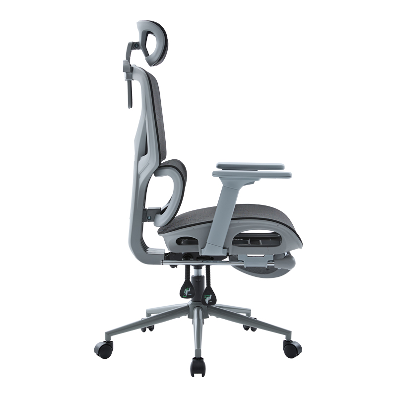 Karrige zyre ekzekutive Vigo pakoworld gri, rrjetë e zezë 52x70x118-124cm