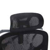 Karrige zyre ekzekutive Vigo pakoworld gri, rrjetë e zezë 52x70x118-124cm