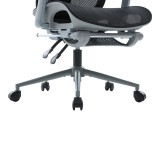 Karrige zyre ekzekutive Vigo pakoworld gri, rrjetë e zezë 52x70x118-124cm