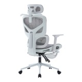Karrige zyre ekzekutive Vigo pakoworld e bardhë, rrjetë gri 52x70x118-124cm