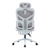 Karrige zyre ekzekutive Vigo pakoworld e bardhë, rrjetë gri 52x70x118-124cm