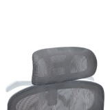 Karrige zyre ekzekutive Vigo pakoworld e bardhë, rrjetë gri 52x70x118-124cm