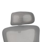 Karrige zyre drejtori Mainz pakoworld e bardhë - rrjetë gri 50x60x112-122cm