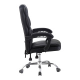 Karrige zyre drejtori Sanema pakoworld pu e zezë 62x67x112-122cm
