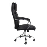 Karrige zyre menaxheri Stoldi pakoworld pu e zezë 62.5x70x113-121cm