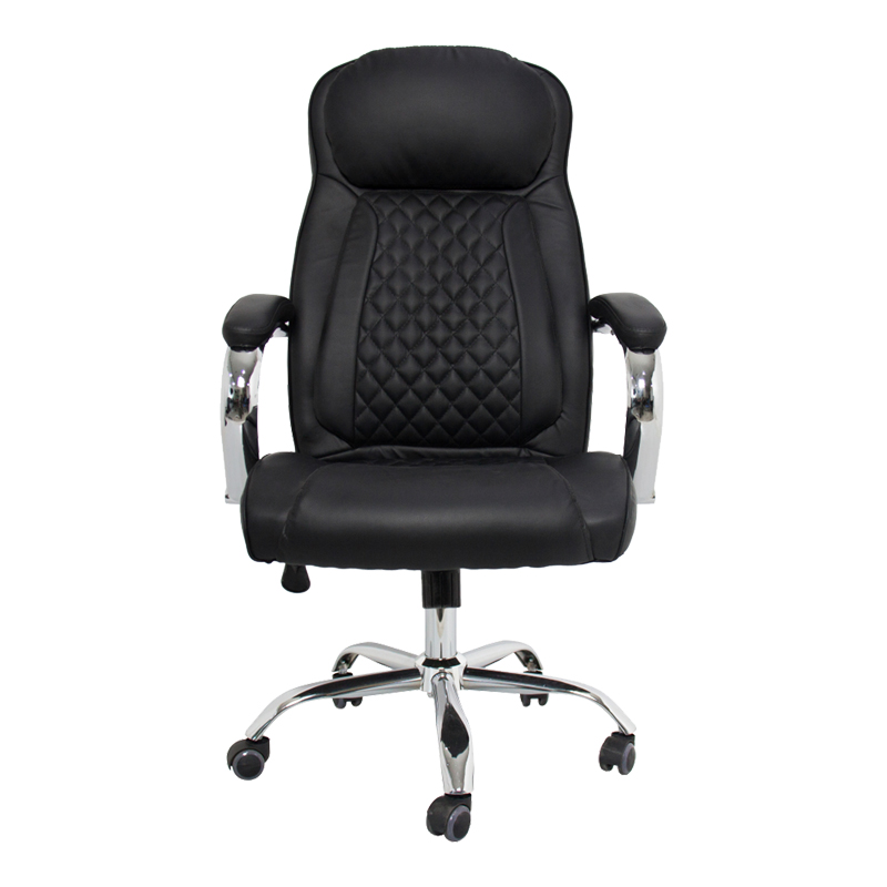 Karrige zyre menaxheri Stoldi pakoworld pu e zezë 62.5x70x113-121cm