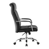 Karrige zyre menaxheri Biani pakoworld pu e zezë 56x70x107-115cm
