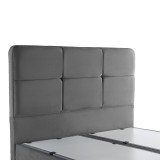 Krevat dopio Punto pakoworld me hapësirë magazinimi kadife antracit 160x200cm