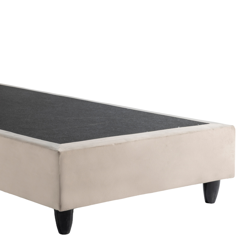 Baza krevati tek Pakda pakoworld kadife krem 90x200cm