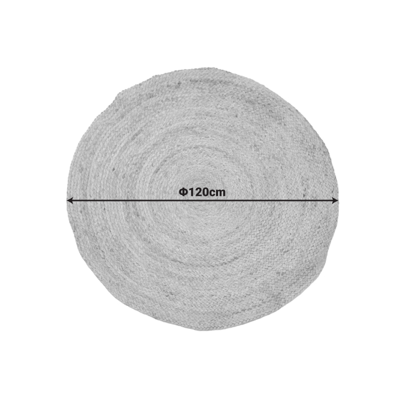 Qilim Solon pakoworld jute në ngjyrë natyrale D120cm