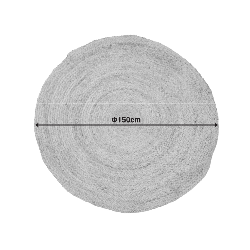 Qilim Solon pakoworld jute në ngjyrë natyrale D150cm