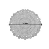 Qilim Falor pakoworld jute në ngjyrë natyrale D120cm
