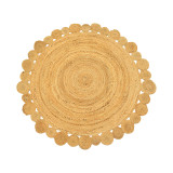 Qilim Falor pakoworld jute në ngjyrë natyrale D120cm