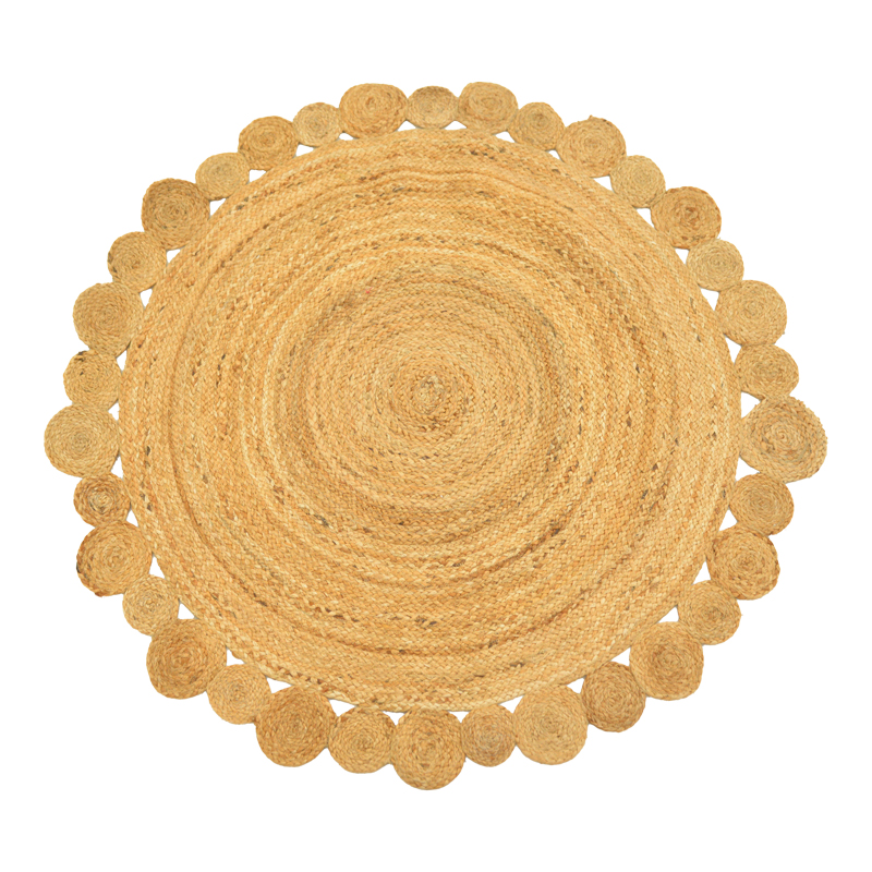Qilim Falor pakoworld jute në ngjyrë natyrale D150cm