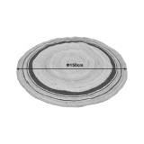Tapet Regaleto pakoworld jute në ngjyrë të zezë dhe natyrale D150cm