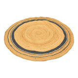 Tapet Regaleto pakoworld jute në ngjyrë të zezë dhe natyrale D150cm