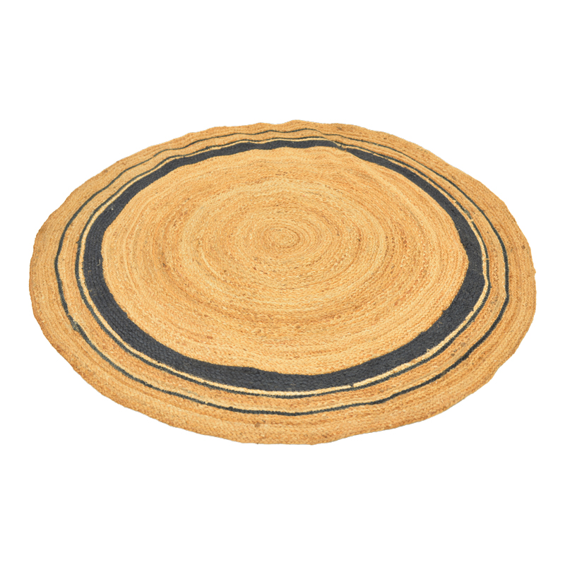 Tapet Regaleto pakoworld jute në ngjyrë të zezë dhe natyrale D150cm