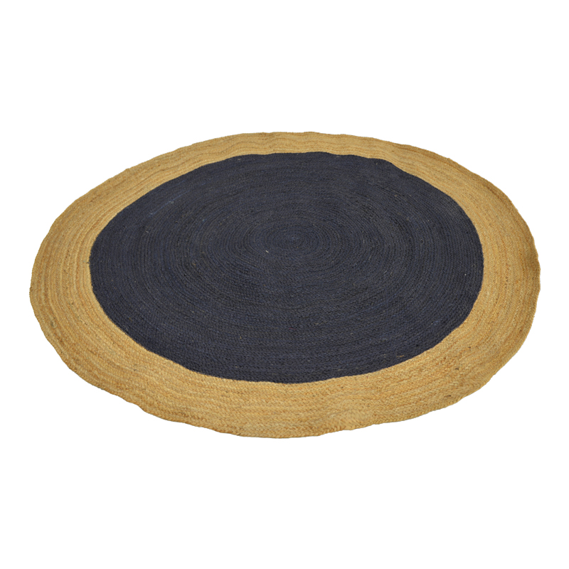 Tapet Dando pakoworld jute në ngjyrë blu të errët dhe natyrale D150cm
