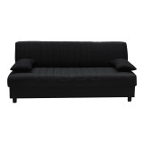 Divan krevat tre vendesh Romina pakoworld me hapësirë magazinimi pëlhurë gri e errët 180x75x85cm