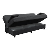 Divan shtrati tre vendesh Romina pakoworld me hapesire magazinimi cope gri 180x75x85cm
