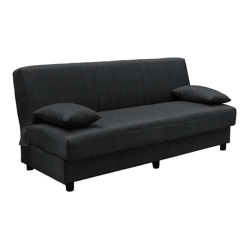 Divan shtrati tre vendesh Romina pakoworld me hapesire magazinimi cope gri 180x75x85cm