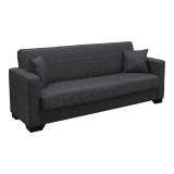 Divan shtrati Vox pakoworld tre vendesh me hapesire magazinimi cope gri 210x84x83cm