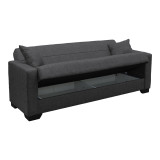 Divan shtrati Vox pakoworld tre vendesh me hapesire magazinimi cope gri 210x84x83cm
