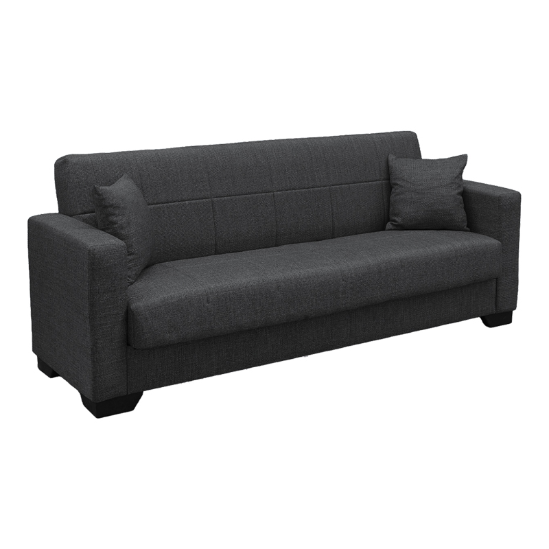 Divan shtrati Vox pakoworld tre vendesh me hapesire magazinimi cope gri 210x84x83cm