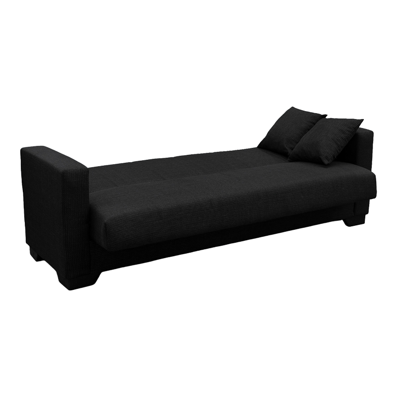 Divan shtrati Vox pakoworld tre vendesh me hapesire magazinimi cope antraçit 210x84x83cm