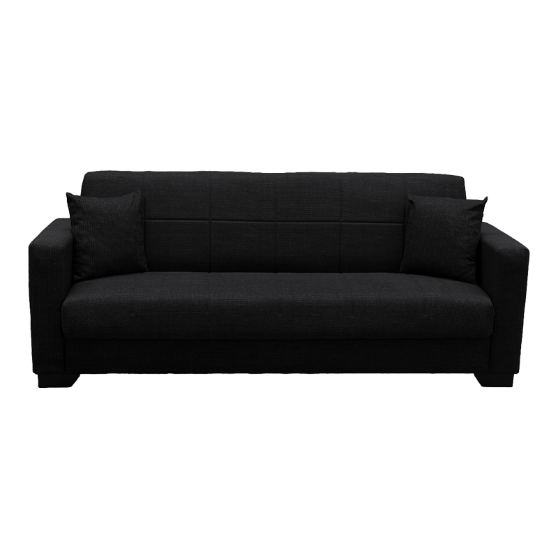 Divan shtrati Vox pakoworld tre vendesh me hapesire magazinimi cope antraçit 210x84x83cm