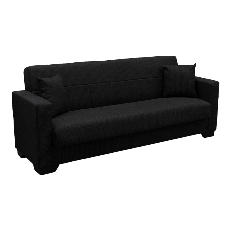 Divan shtrati Vox pakoworld tre vendesh me hapesire magazinimi cope antraçit 210x84x83cm