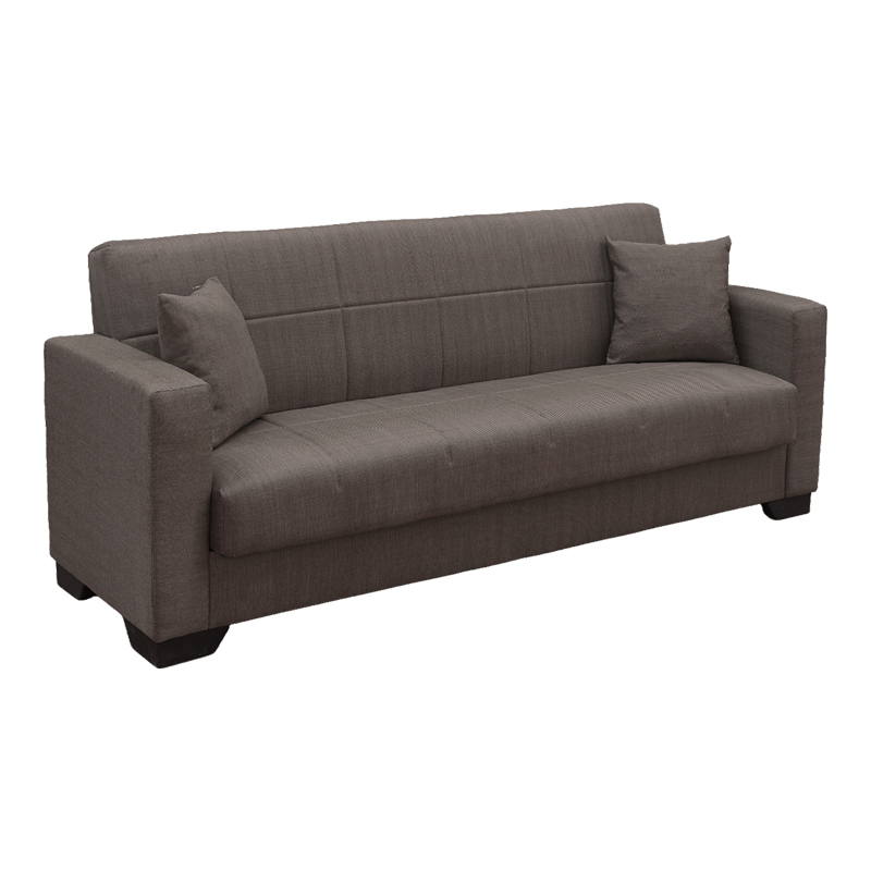 Divan shtrati Vox pakoworld tre vendesh me hapesire magazinimi cope kafe 210x84x83cm
