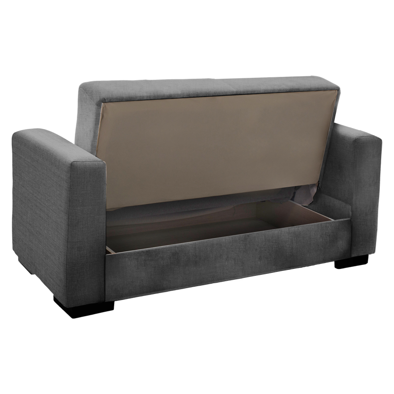 Divan shtrati Vox pakoworld dy vendesh me hapesire magazinimi cope gri 150x84x83cm