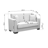 Divan shtrati Vox pakoworld dy vendesh me hapesire magazinimi cope kafe 150x84x83cm