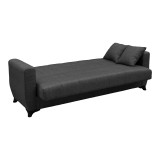 Divan shtrati Modesto pakoworld tre vendesh me hapesire magazinimi cope gri 215x84x83cm