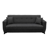 Divan shtrati Modesto pakoworld tre vendesh me hapesire magazinimi cope gri 215x84x83cm