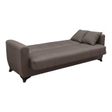 Divan shtrati Modesto pakoworld tre vendesh me hapesire magazinimi cope kafe 215x84x83cm