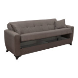 Divan shtrati Modesto pakoworld tre vendesh me hapesire magazinimi cope kafe 215x84x83cm