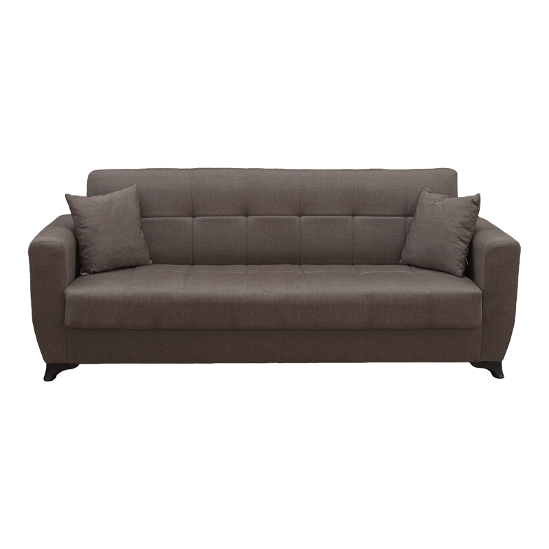 Divan shtrati Modesto pakoworld tre vendesh me hapesire magazinimi cope kafe 215x84x83cm