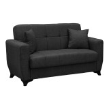 Divan shtrati Modesto pakoworld dy vendesh me hapesire magazinimi cope gri 155x84x83cm