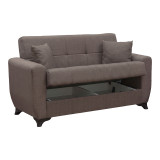 Divan shtrati Modesto pakoworld dy vendesh me hapesire magazinimi cope kafe 155x84x83cm